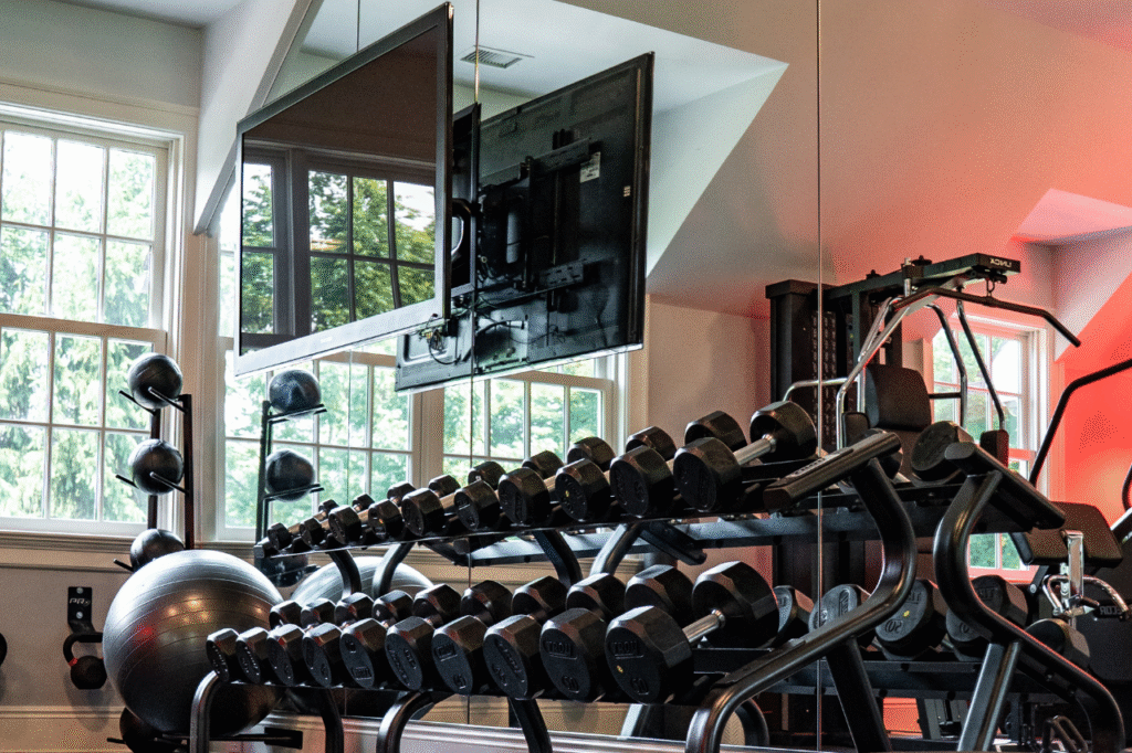 Audio-Visual Integration Luxury Gym Design Services